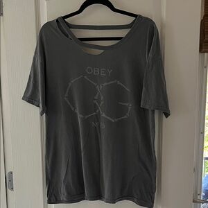 Obey Charcoal Graphic Tee